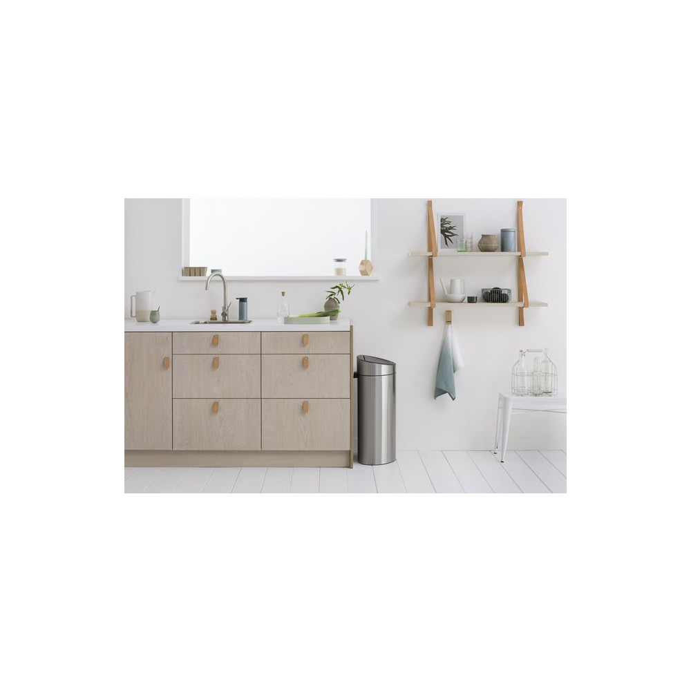 Produktbild för Papperskorg BRABANTIA Touch Bin 40L matt