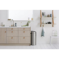 Produktbild för Papperskorg BRABANTIA Touch Bin 40L matt