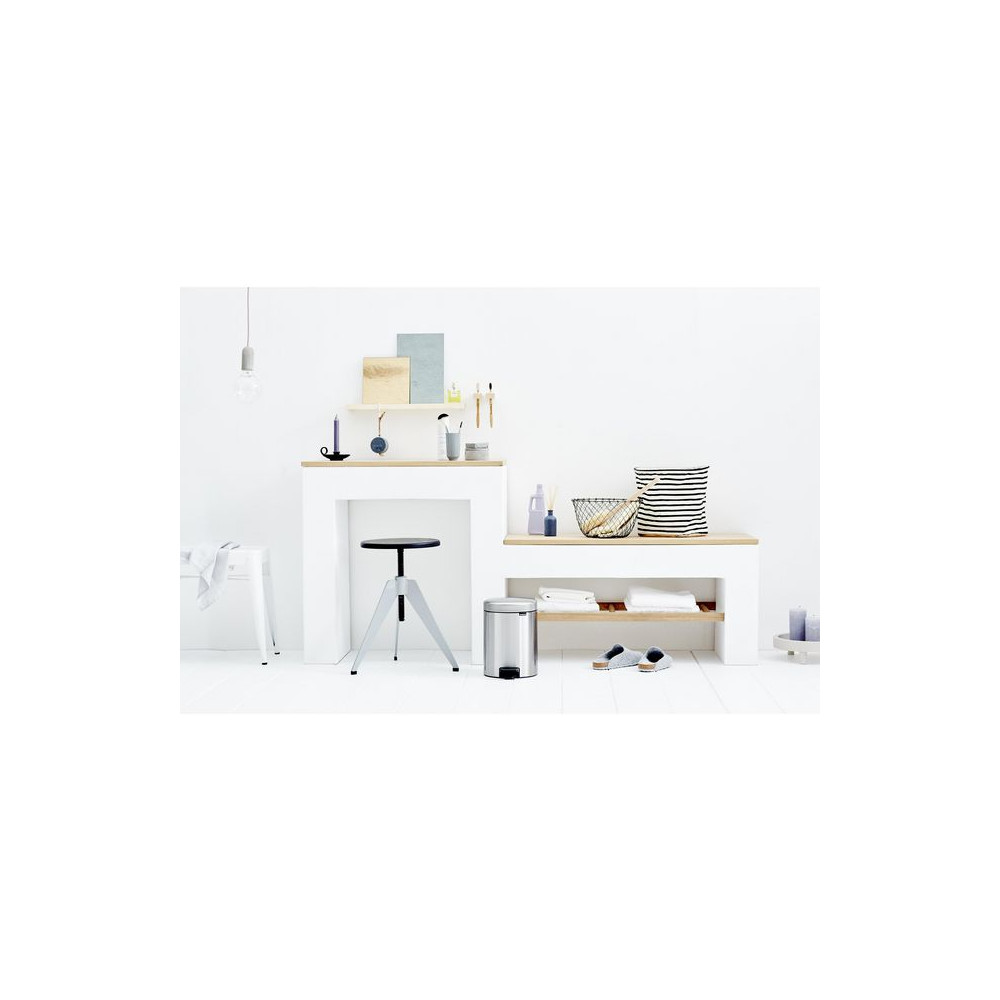 Produktbild för Papperskorg BRABANTIA NewIcon 5L matt