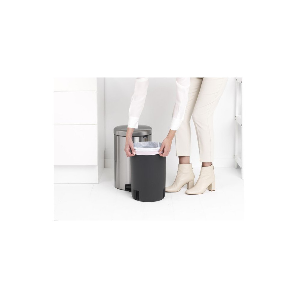 Produktbild för Papperskorg BRABANTIA NewIcon 20L matt
