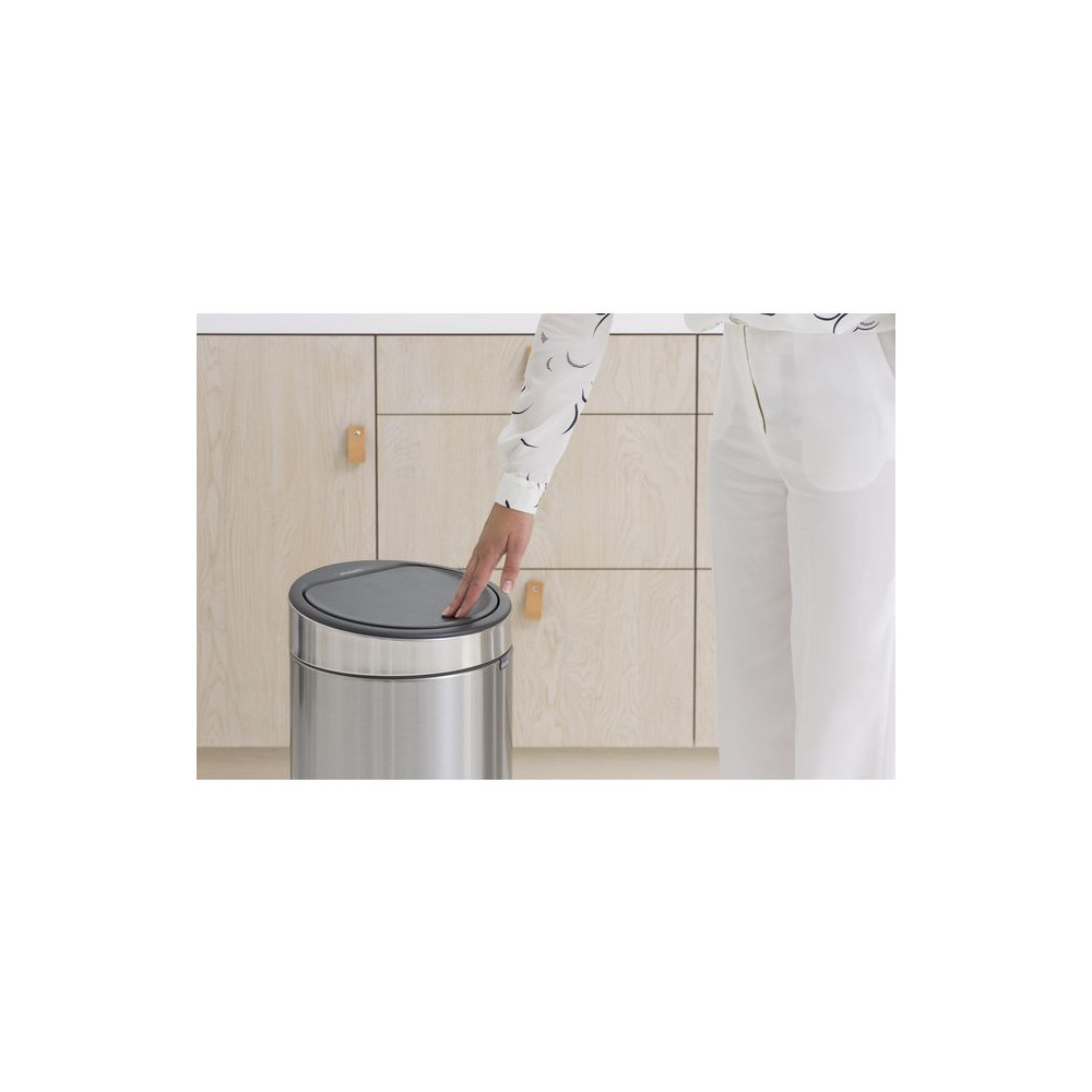 Produktbild för Papperskorg BRABANTIA Touch Bin 30L matt