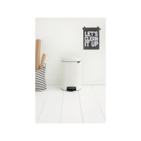 Produktbild för Papperskorg BRABANTIA NewIcon 12L vit