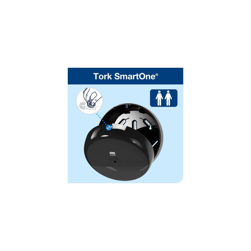 Produktbild för Dispenser TORK T8 SMARTONE Toa svart