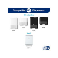 Produktbild för Handduk TORK Adv H3 2-lag vit 2400/fp