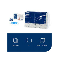 Produktbild för Handduk TORK Uni H2 Xpress 3800/fp