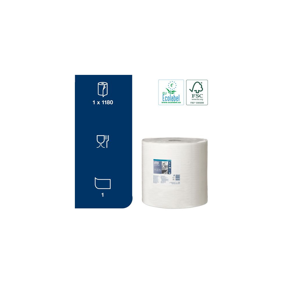 Produktbild för Industritork TORK Adv W1 vit 1180m