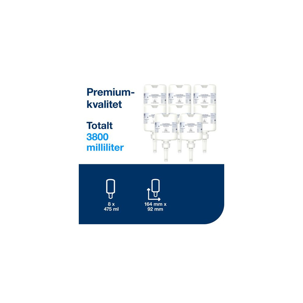 Produktbild för Tvål TORK S2 Sensitive Mini 475ml