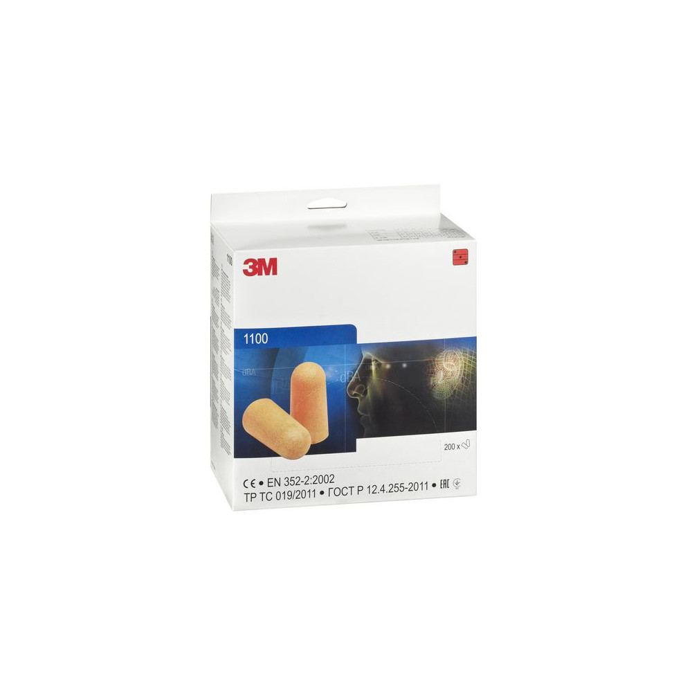 Produktbild för Öronpropp 3M 1100 200 par
