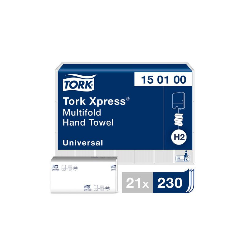 Produktbild för Handduk TORK Uni H2 Xpress 4830/fp