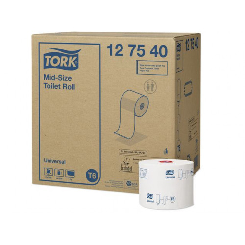 TORK Toalettpapper TORK Uni T6 1-lag 27/fp