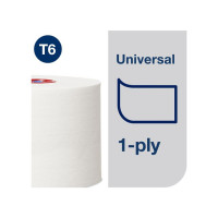 Produktbild för Toalettpapper TORK Uni T6 1-lag 27/fp