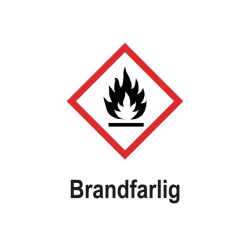 [NORDIC Brands] Skylt Brandfarlig A5 Plast