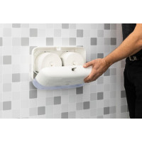 Produktbild för Dispenser TORK T7 Coreless Twin vit