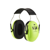 Produktbild för Hörselkåpa 3M PELTOR KID neongrön