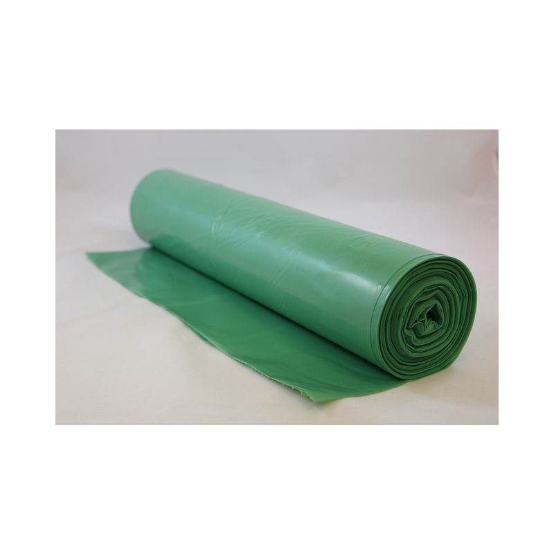 Produktbild för Plastsäck Grön PE 90% 160L 25/RL