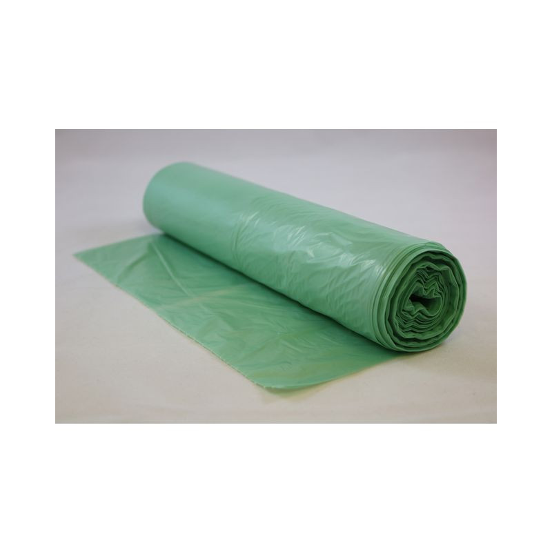 Produktbild för Papperskorgspåse PE 90% grön 30L 100/RL