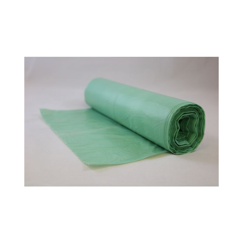 Produktbild för Papperskorgspåse PE 90% grön 40L 100/RL