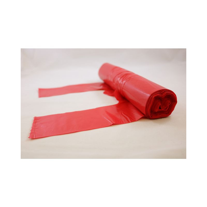 Produktbild för Papperskorgspåse opt 30L 35my röd 25/RL