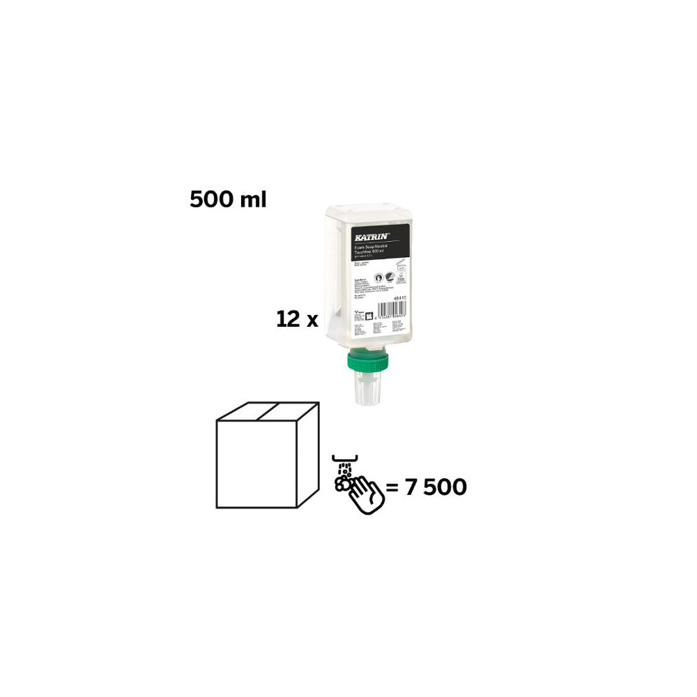 Produktbild för Skumtvål KATRIN Touchfree Neutral 500ml