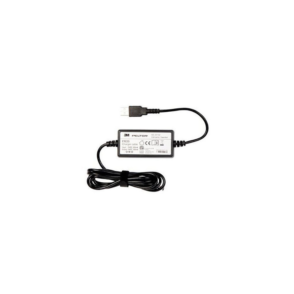 Produktbild för Laddkabel USB 3M PELTOR