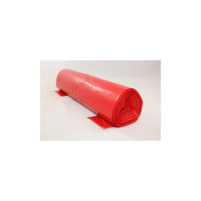 Produktbild för Plastsäck optisk 70L 45my röd 25/RL