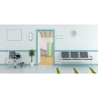 Produktbild för Markeringstejp 50mmx33m gul/svart