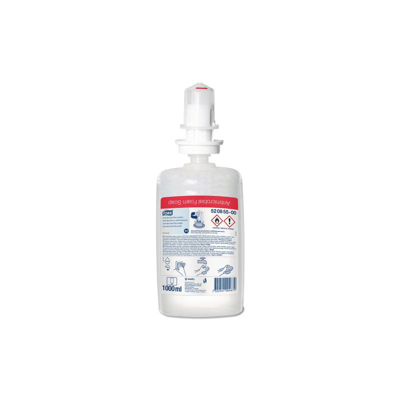 Produktbild för Skumtvål TORK S4 Antimikrobiell 1L