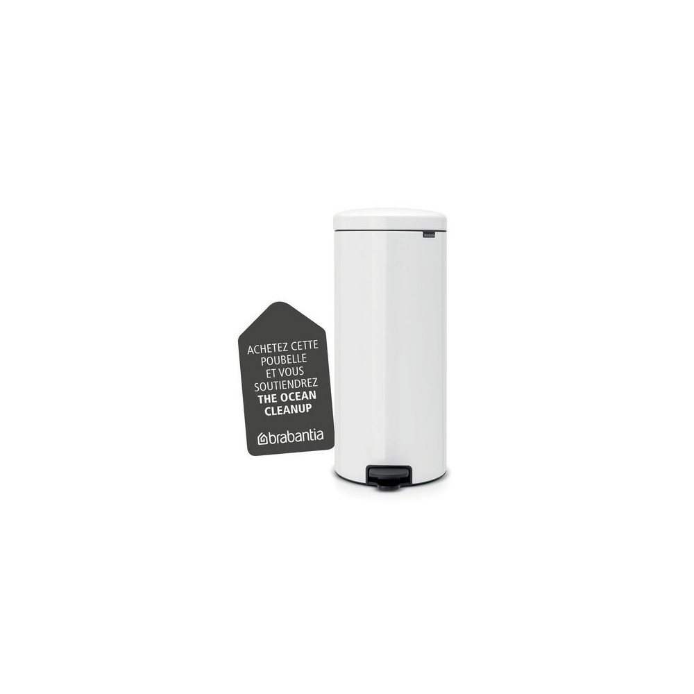 Produktbild för Papperskorg BRABANTIA NewIcon 30L vit