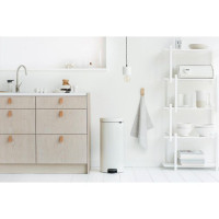 Produktbild för Papperskorg BRABANTIA NewIcon 30L vit