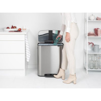 Produktbild för Papperskorg BRABANTIA Pedal Bo 60L matt