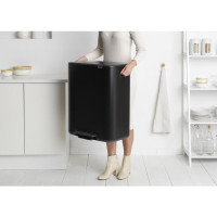 Produktbild för Papperskorg BRABANTIA Pedal Bo 60L svart