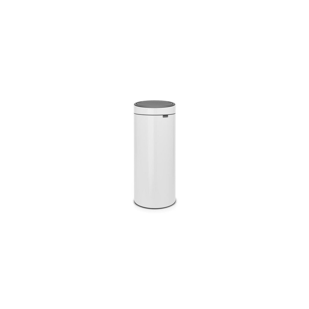 Produktbild för Papperskorg BRABANTIA Touch Bin 30L vit