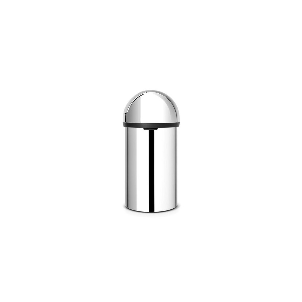 Produktbild för Papperskorg BRABANTIA Push 60L blankstål
