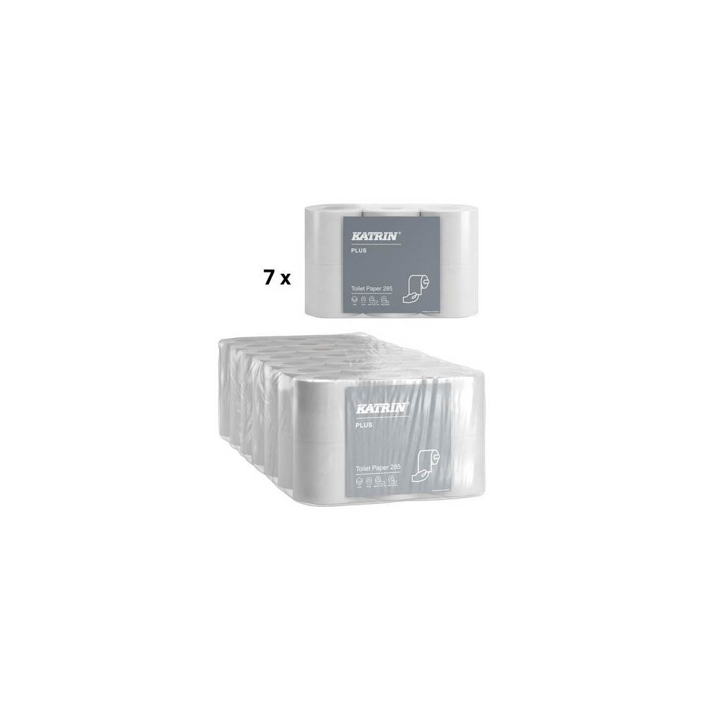 Produktbild för Toalettpapper KATRIN Plus 285 Soft 42/fp