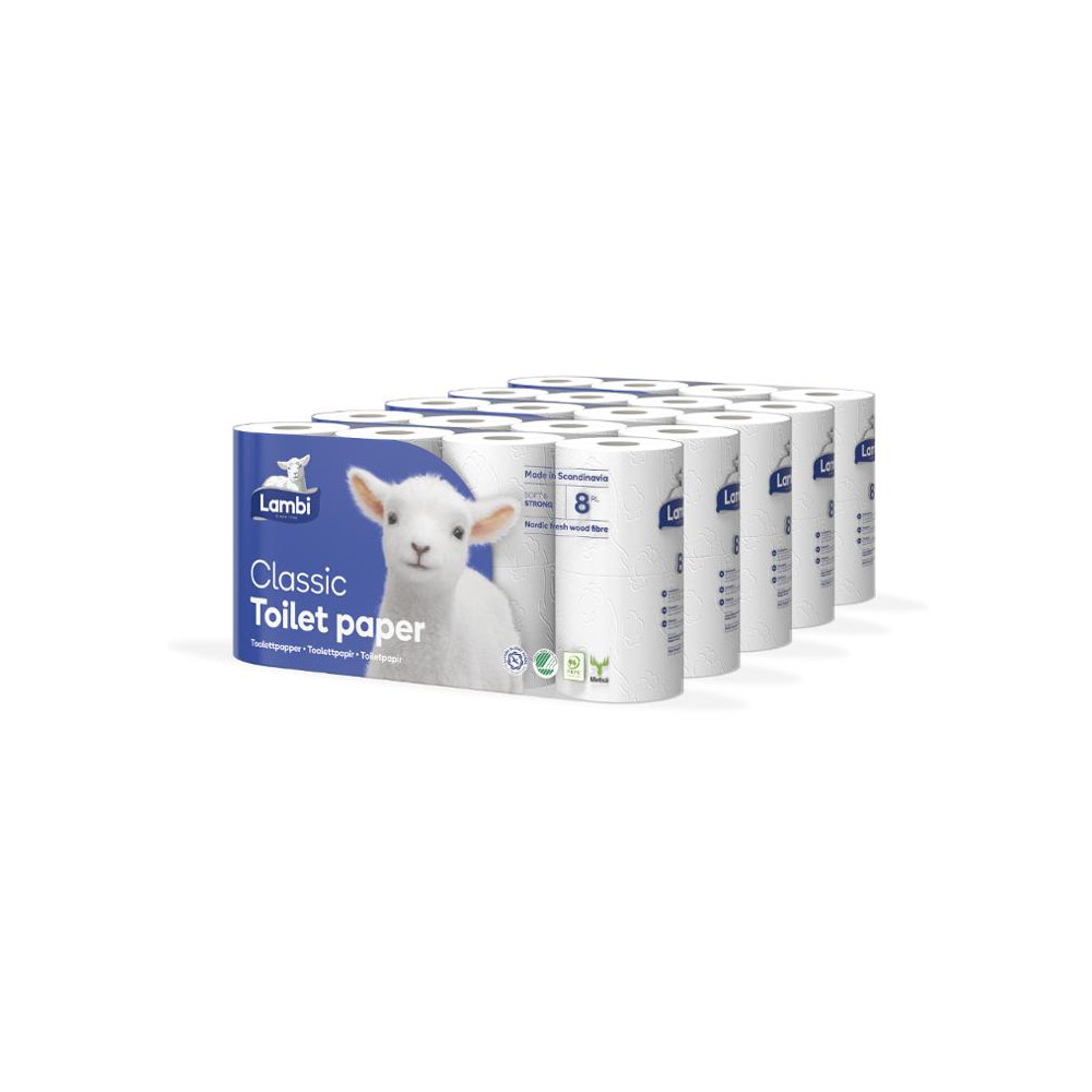 Produktbild för Toalettpapper LAMBI Classic 40/fp