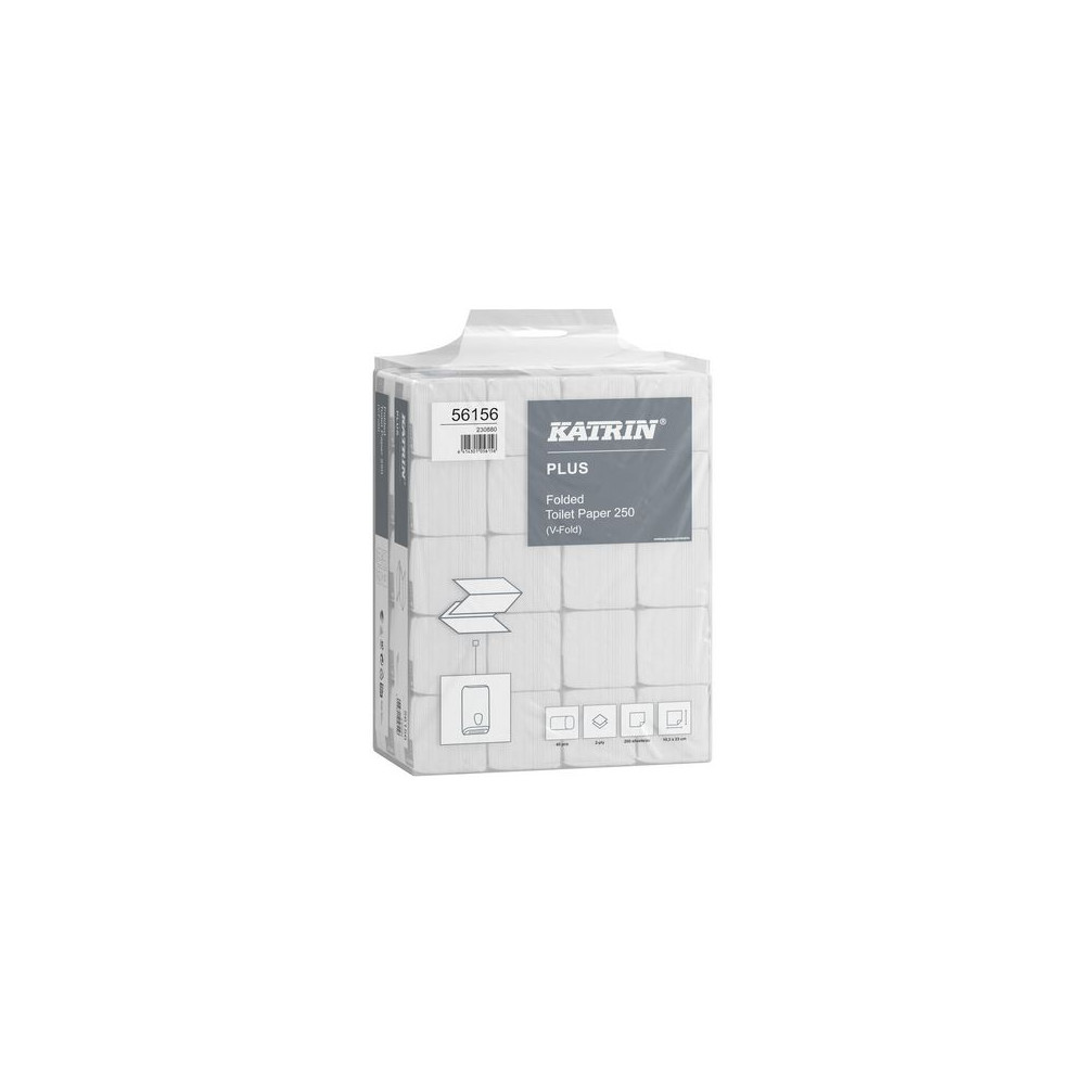Produktbild för Toalettpapper KATRIN Plus Bulk 10000/fp