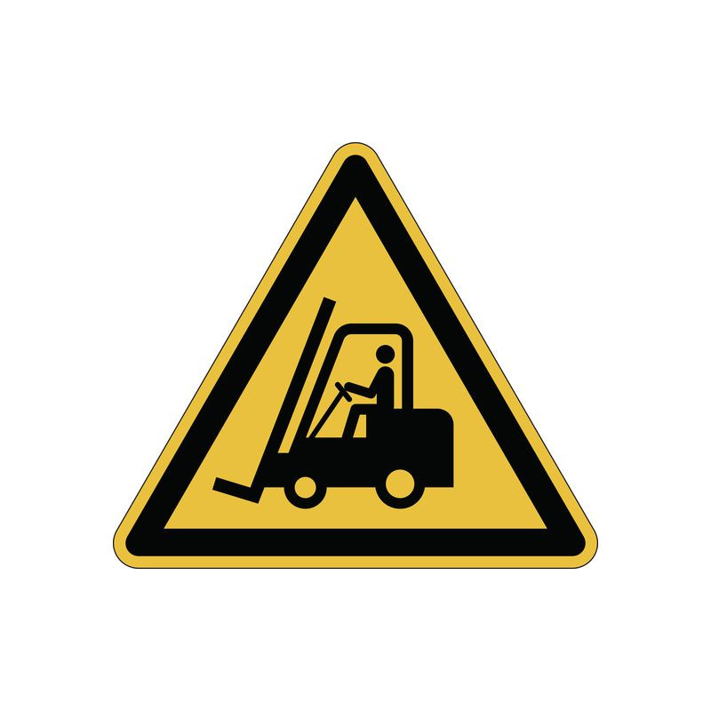 Produktbild för Varseldekal 'Varning för truckar'