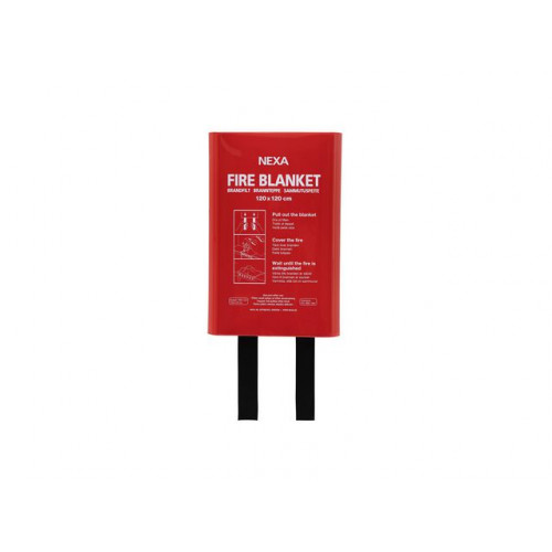 Nexa Brandfilt NEXA 120x120 cm i box röd