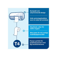 Produktbild för Toalettpapper TORK Pre T4 3-lag 8/fp