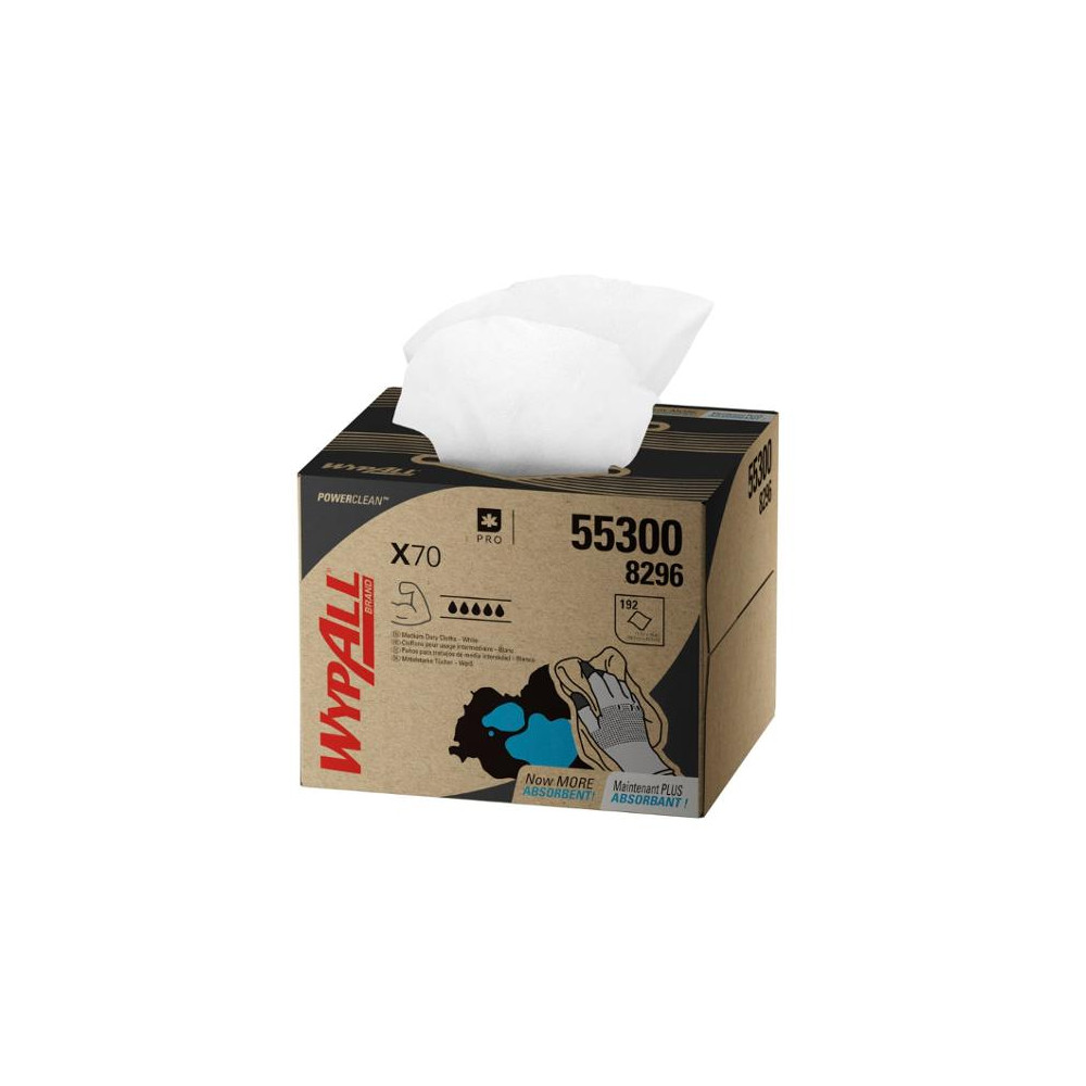 Produktbild för Torkduk WYPALL X70 192/fp