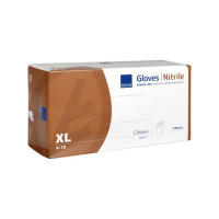 Produktbild för Nitrilhandske puderfri vit XL 150/fp