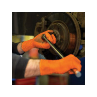 Produktbild för Nitrilhandske 940 orange XL 100/fp