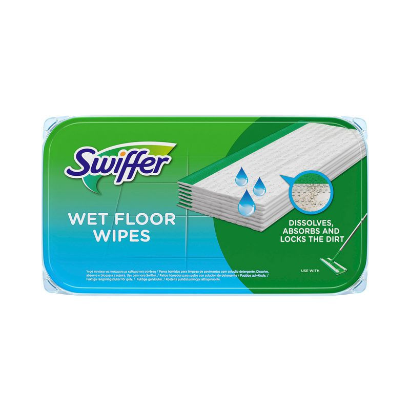 Produktbild för Dammtrasa SWIFFER wet wipes refill 12/fp