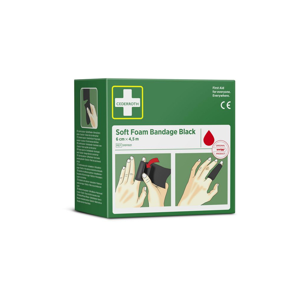 Produktbild för Plåster CEDERROTH SoftFoam 6cmx4,5m sva