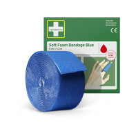 Produktbild för Plåster CEDERROTH SoftFoam 6x40cm blå
