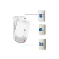 Produktbild för Dispenser TORK M1 Torkrulle Mini vit