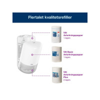 Produktbild för Dispenser TORK M1 Torkrulle Mini vit