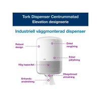 Produktbild för Dispenser TORK M2 Torkrulle vit