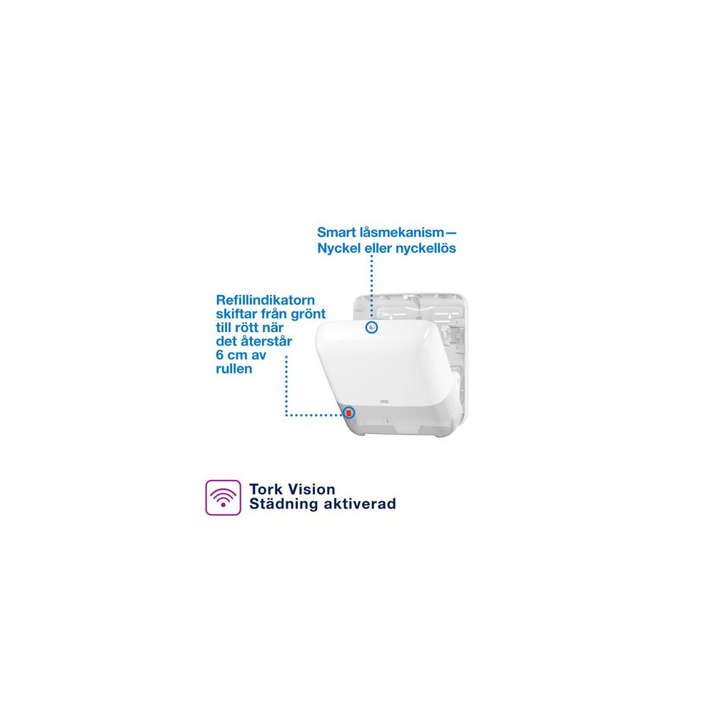 Produktbild för Dispenser TORK H1 MATIC vit