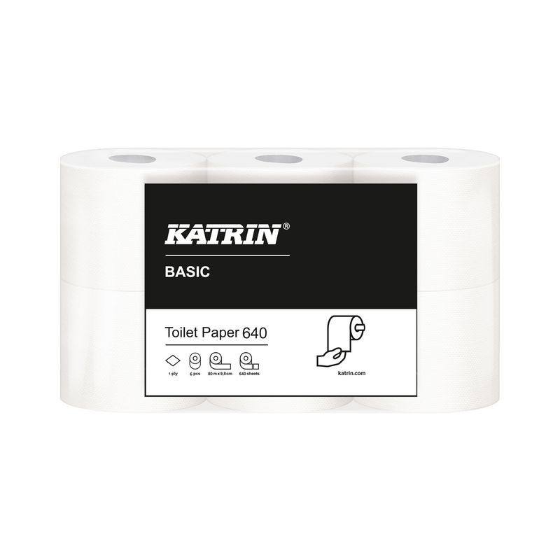 Produktbild för Toalettpapper KATRIN Basic 640 42/fp